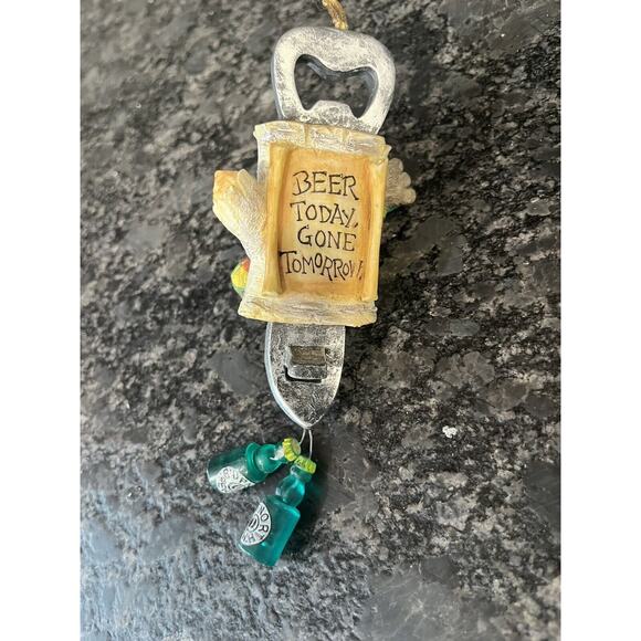 Enesco Moose Creek Crossing “Beer Today Gone Tomorrow” 1996 Ornament #192694 - Picture 3 of 4